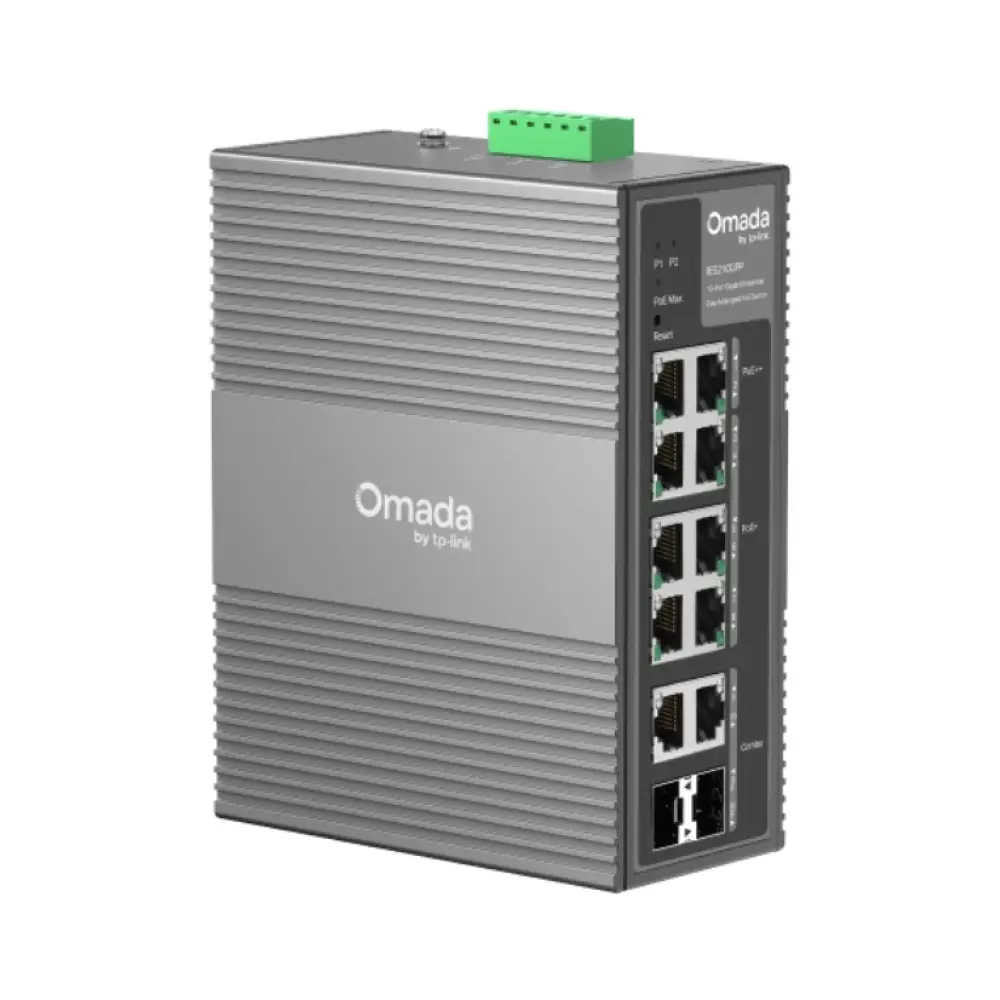 TP-Link Omada IES210GPP switch Gestionado Gigabit Ethernet (10/100/1000) Energía sobre Ethernet (PoE) DIN rail Gris