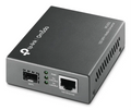 Convertidor de medios TP-Link Omada MC420L, convertidor de red multimodo monomodo negro, velocidad de 10,000 Mbit/s.