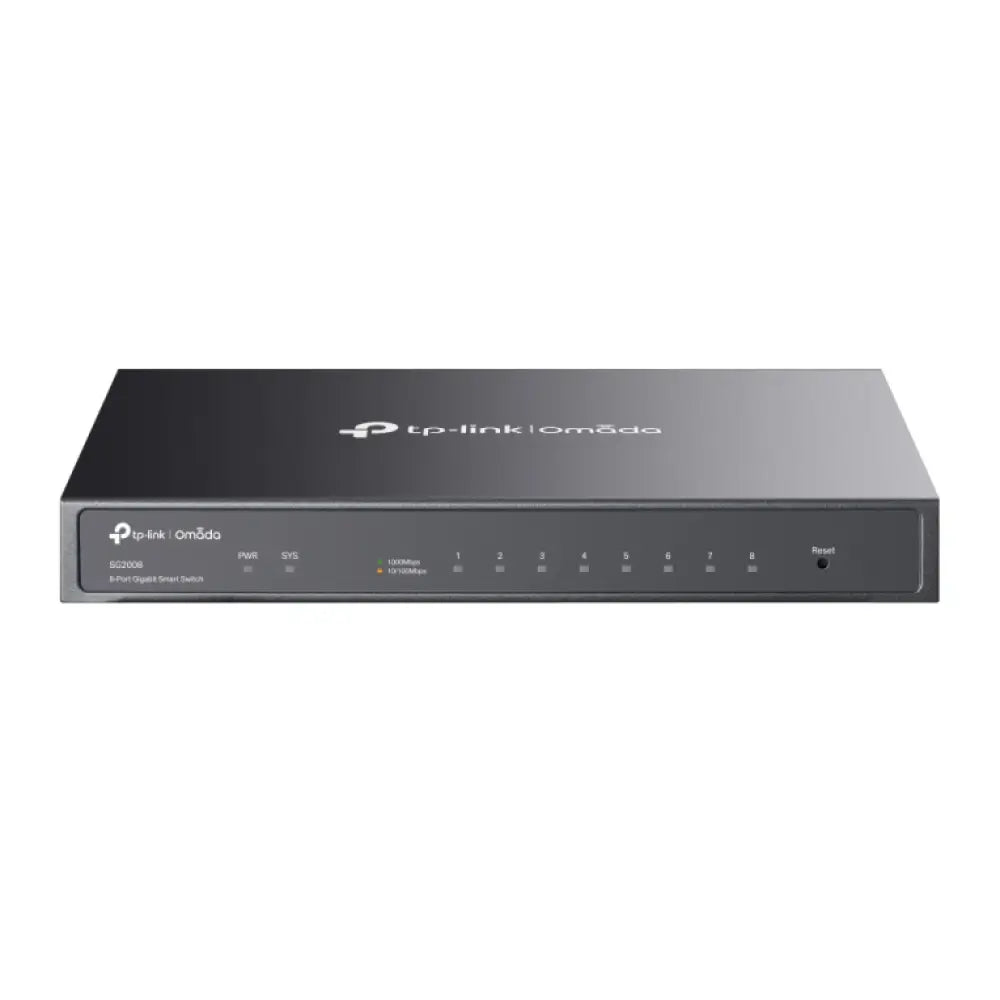 TP-Link Omada SG2008 switch Gestionado L2/L2+ Gigabit Ethernet (10/100/1000) Negro - detalle
