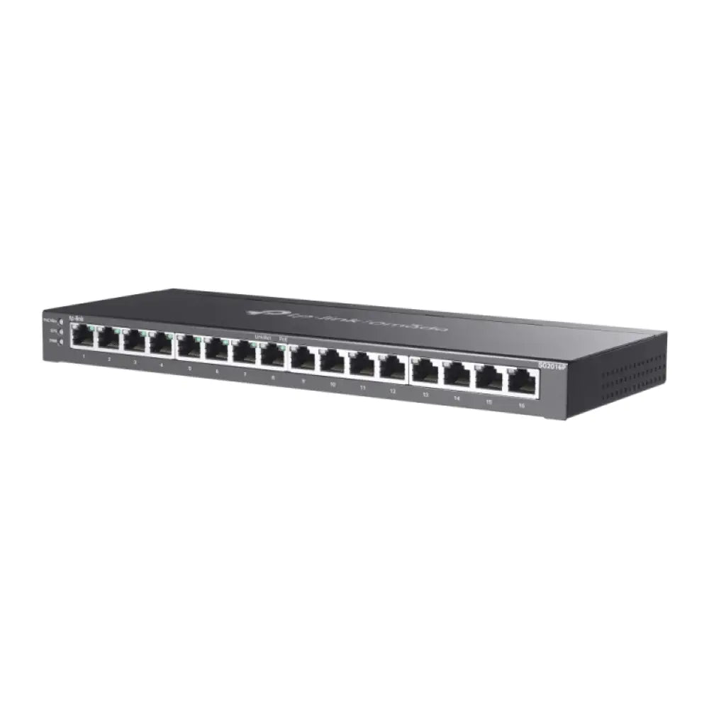 TP-Link Omada SG2016P switch Gestionado L2/L2+ Gigabit Ethernet (10/100/1000) Energía sobre Ethernet (PoE) Negro - detalle