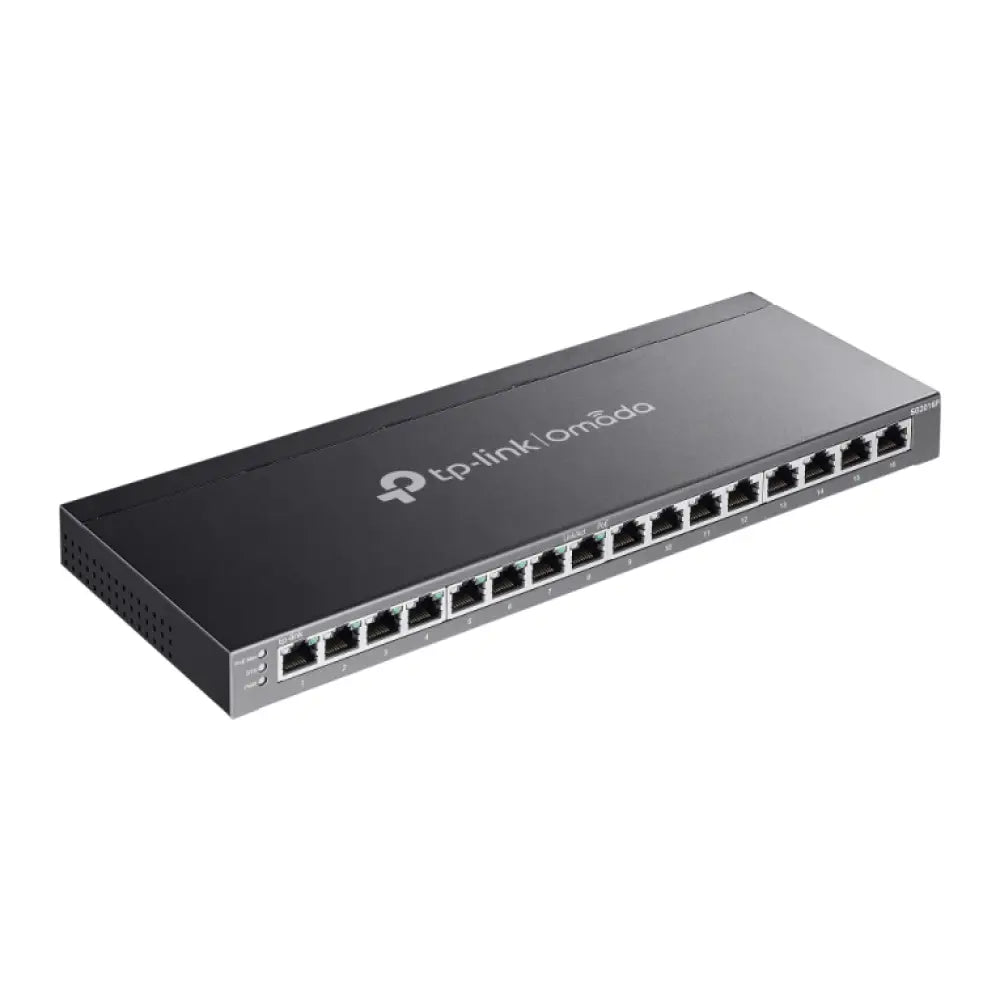 TP-Link Omada SG2016P switch Gestionado L2/L2+ Gigabit Ethernet (10/100/1000) Energía sobre Ethernet (PoE) Negro - detalle