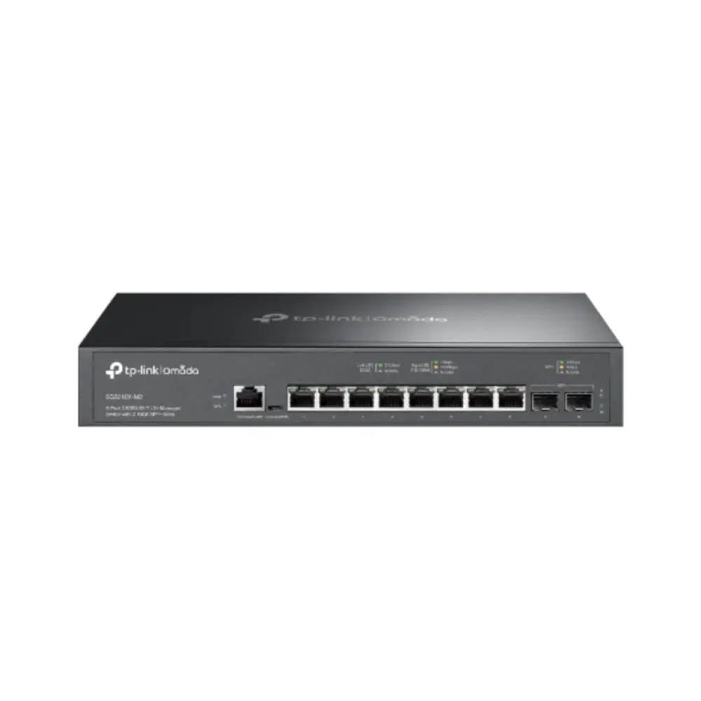 TP-Link Omada SG3210X-M2 switch Gestionado L2+ 2.5G Ethernet (100/1000/2500) 1U Negro - detalle