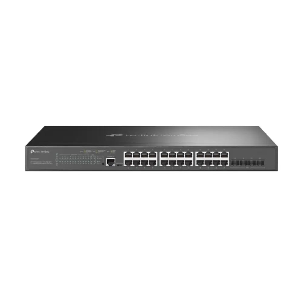 TP-Link Omada SG3428XMP switch Gestionado L2+ Gigabit Ethernet (10/100/1000) Energía sobre Ethernet (PoE) 1U Negro - detalle