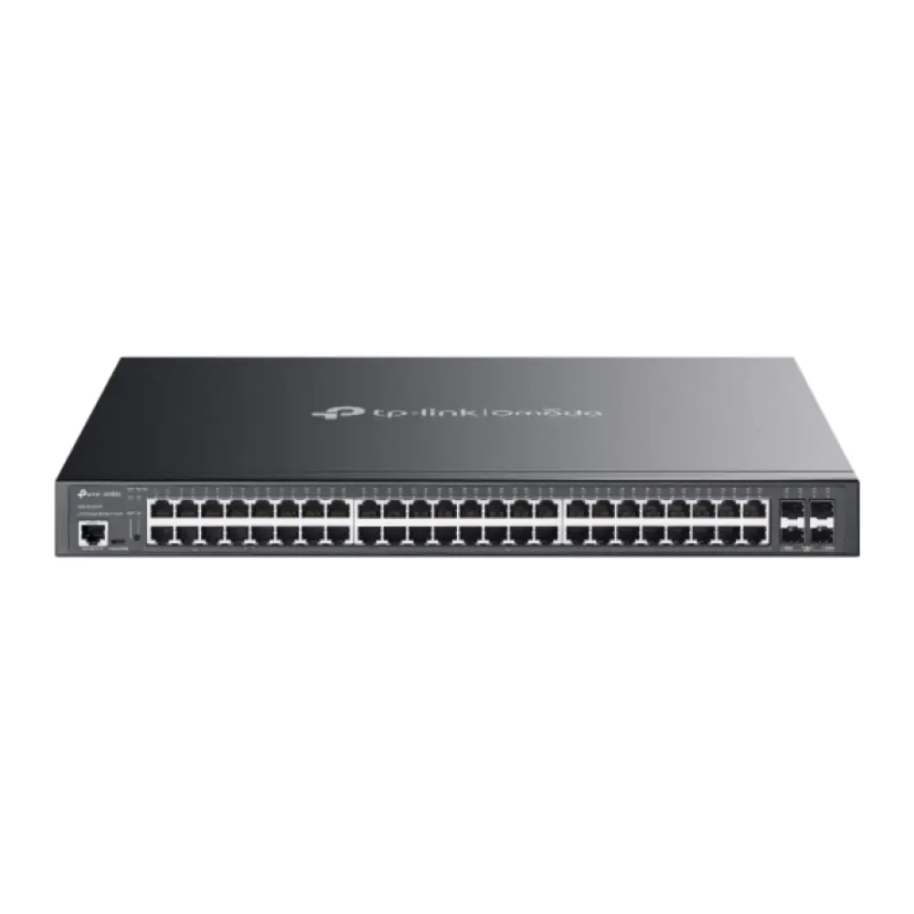 TP-Link Omada SG3452XMPP switch Gestionado L2+ Gigabit Ethernet (10/100/1000) Energía sobre Ethernet (PoE) 1U Negro - detalle