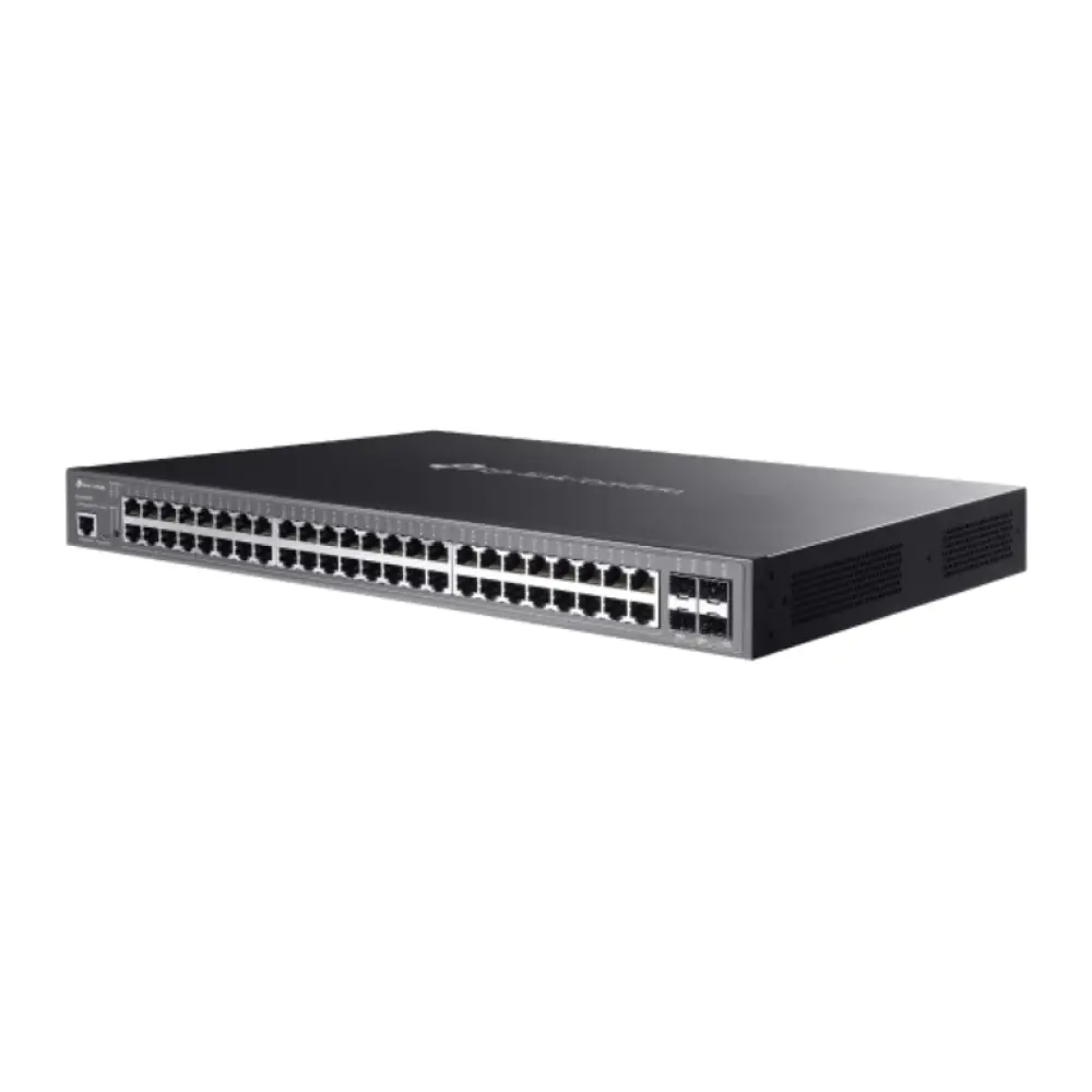 TP-Link Omada SG3452XMPP switch Gestionado L2+ Gigabit Ethernet (10/100/1000) Energía sobre Ethernet (PoE) 1U Negro - detalle