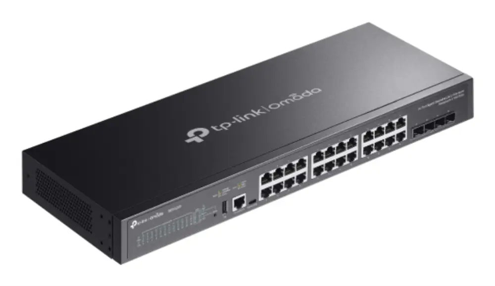 TP-Link Omada SG5428X switch Gestionado L3 Gigabit Ethernet (10/100/1000) Negro - detalle