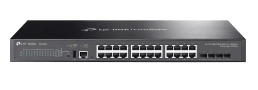 TP-Link Omada SG5428X switch Gestionado L3 Gigabit Ethernet (10/100/1000) Negro - detalle