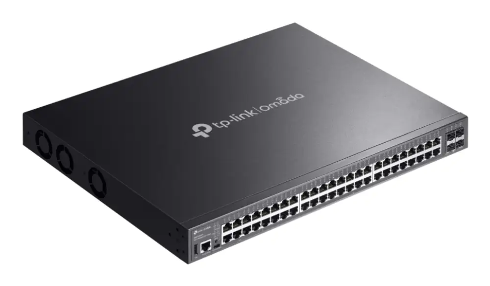 TP-Link Omada SG5452XMPP switch Gestionado L3 Gigabit Ethernet (10/100/1000) Energía sobre Ethernet (PoE) Negro - detalle