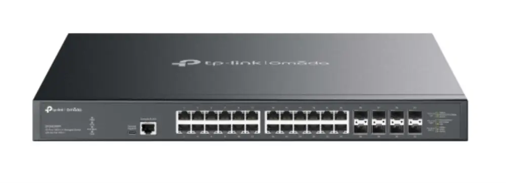 TP-Link Omada SX3832MPP switch Gestionado L2+ 10G Ethernet (100/1000/10000) Energía sobre Ethernet (PoE) DIN rail Negro