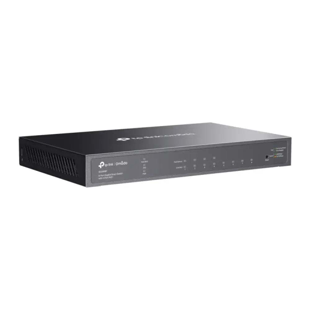 TP-Link Omada TL-SG2008P Gestionado L2/L2+ Gigabit Ethernet (10/100/1000) Energía sobre Ethernet (PoE) Negro - detalle