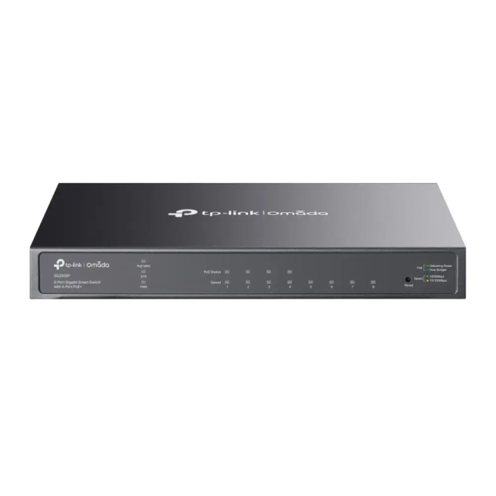 TP-Link Omada TL-SG2008P Gestionado L2/L2+ Gigabit Ethernet (10/100/1000) Energía sobre Ethernet (PoE) Negro - detalle