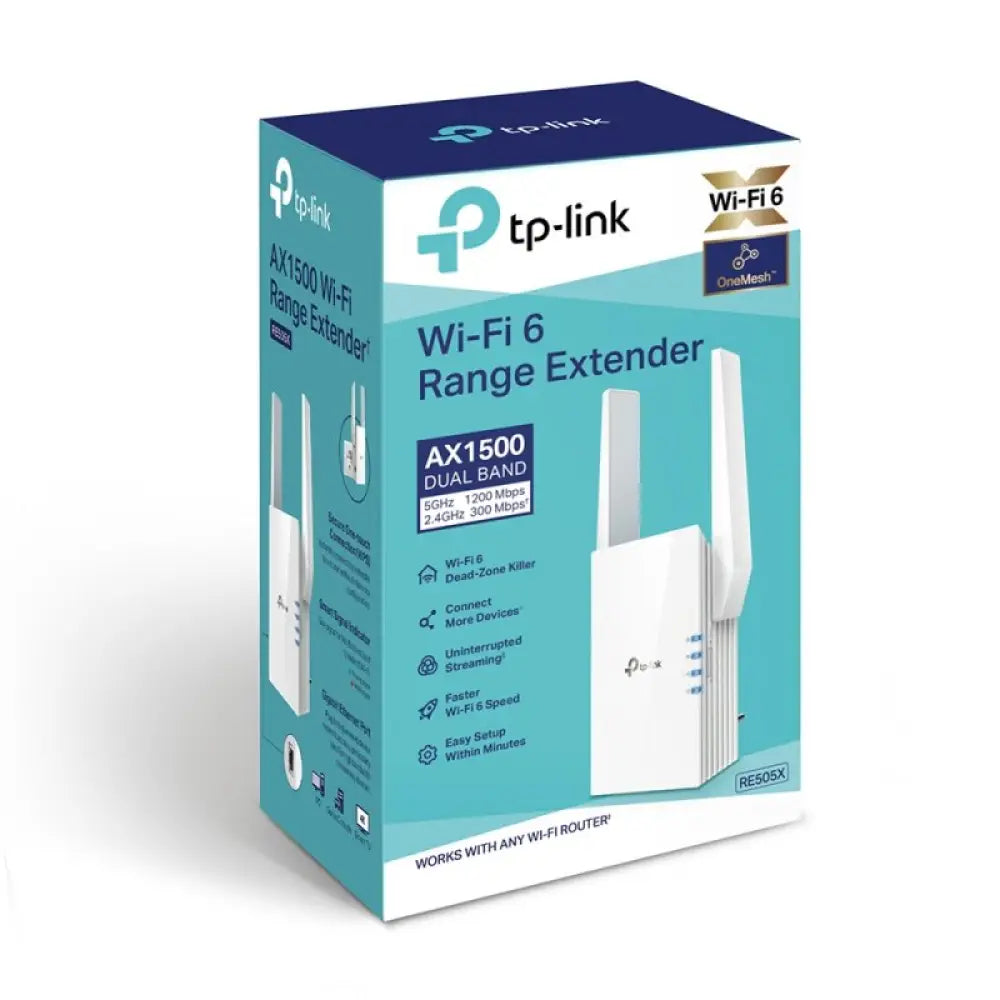 TP-Link RE505X Repetidor WiFi6 AX1500 1xGbE - detalle