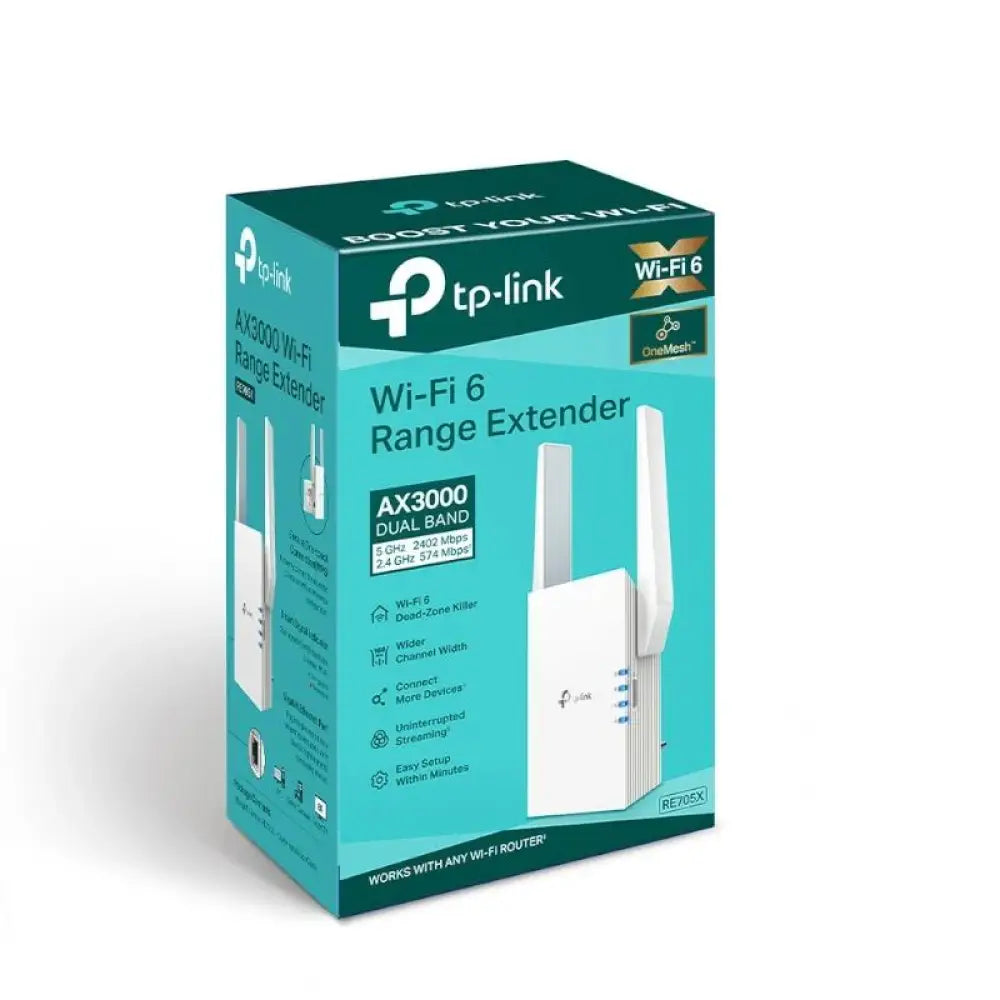 TP-Link RE705X Range Extender WiFi6 AX3000 - detalle