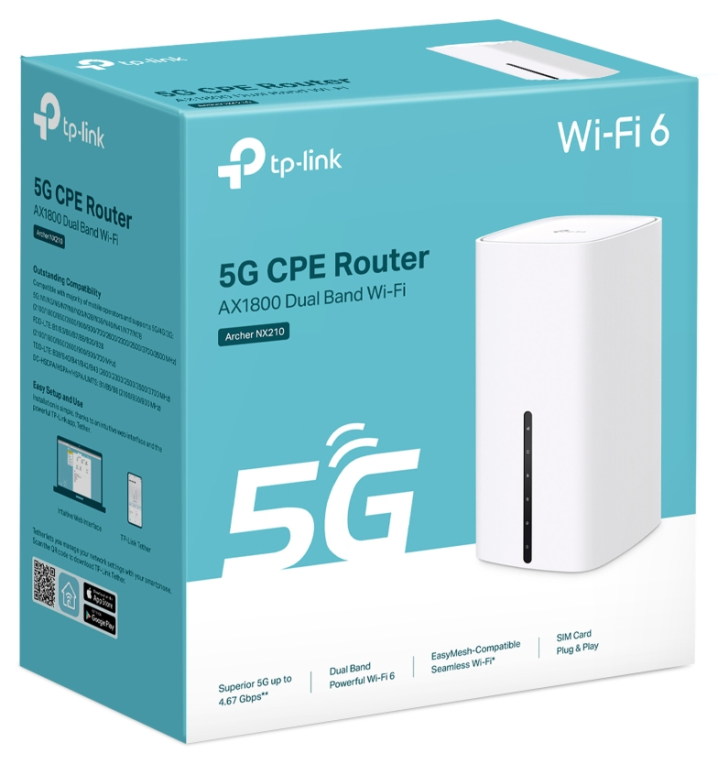 TP-LINK ROUTER 5G CON WI-FI 6 AX1800 Y PUERTOS GIGABIT - detalle