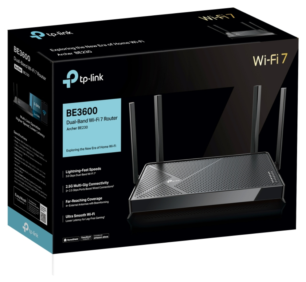 TP-LINK ROUTER TP-LINK BE3600 DUAL-BAND WI-FI 7 - detalle