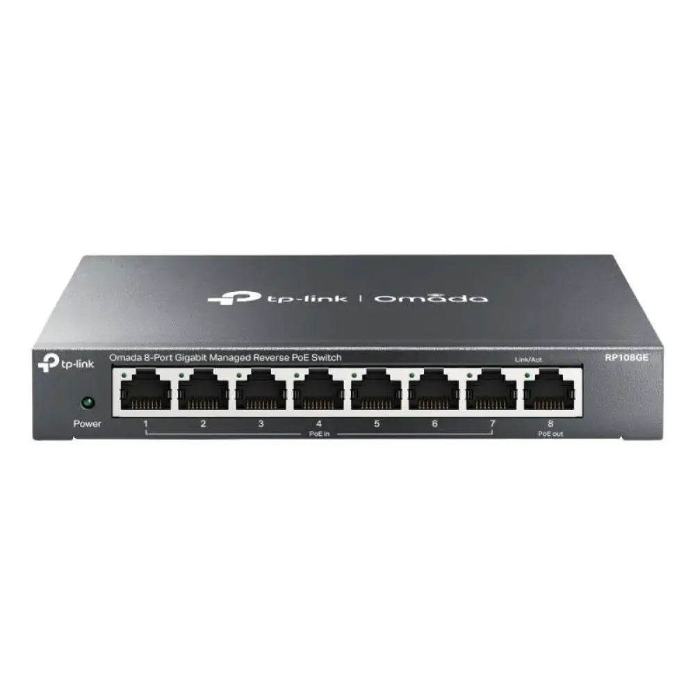 TP-Link RP108GE Switch 7xGb PoE In 1xGb PoE Out - detalle
