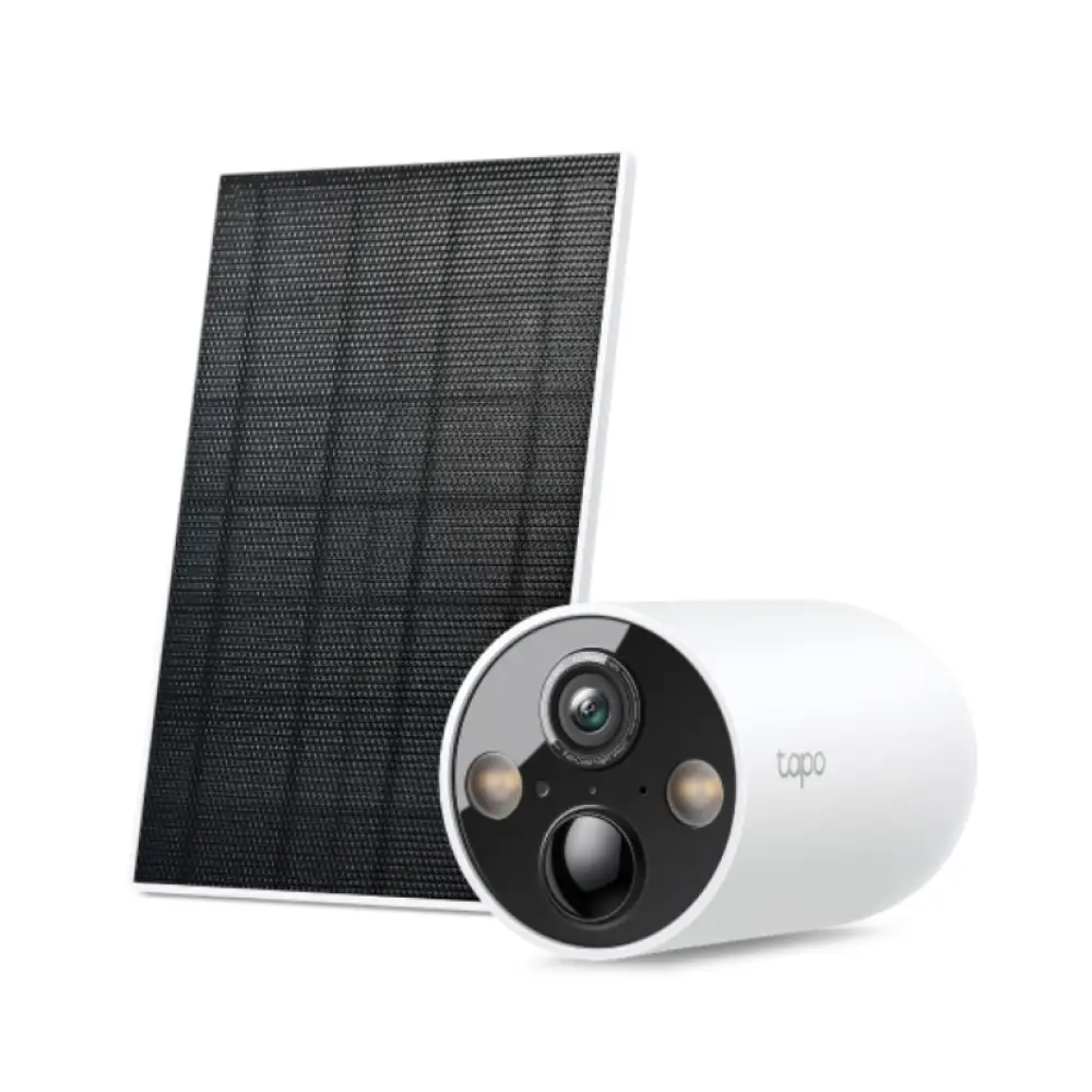 Cámara de seguridad exterior TP-Link Tapo C425 KIT en forma de bala, resolución 2560x1440, para techo o pared