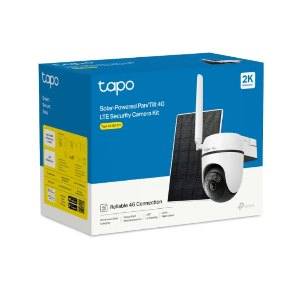 TP-Link Tapo C615G KIT Almohadilla Cámara de seguridad IP Exterior 2304 x 1296 Pixeles Techo/Pared/Poste - detalle
