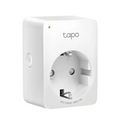 Enchufe inteligente TP-Link TAPO P100 con una salida AC, control Wi-Fi y diseño compacto para hogar inteligente.