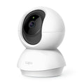 Cámara de vigilancia TP-Link Tapo TC70, cámara IP esférica para interiores, con funciones de panorámica y seguridad en techo o pared.