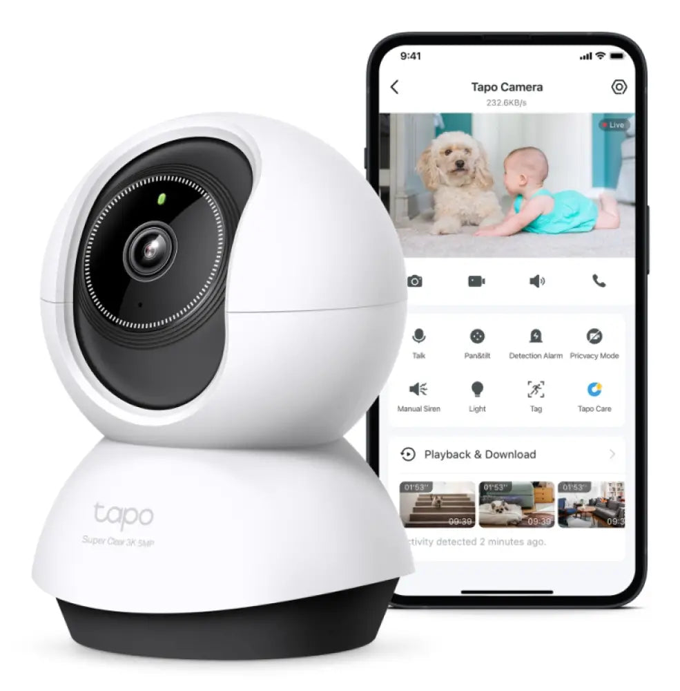 TP-Link Tapo TC74 cámara de vigilancia Bombilla Cámara de seguridad IP Interior 2880 x 1620 Pixeles Techo/Escritorio - detalle
