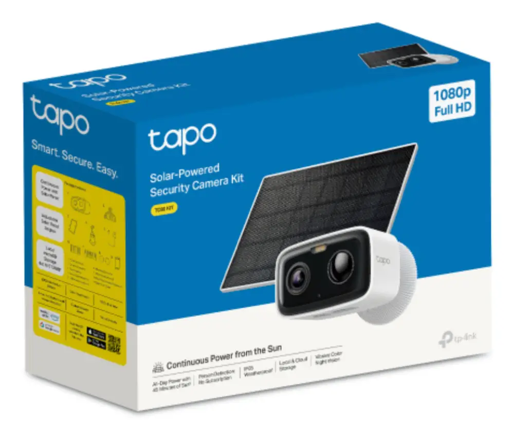 TP-Link Tapo TC80 KIT cámara de vigilancia Bala (forma) Cámara de seguridad IP Exterior 1920 x 1080 Pixeles Techo/Pared/Poste - detalle