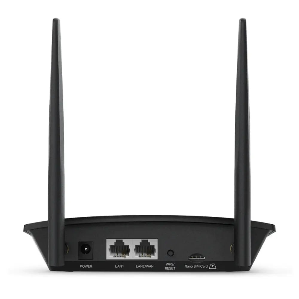 TP-Link TL-MR100 router inalámbrico Ethernet rápido Banda única (2.4 GHz) 4G Negro - detalle