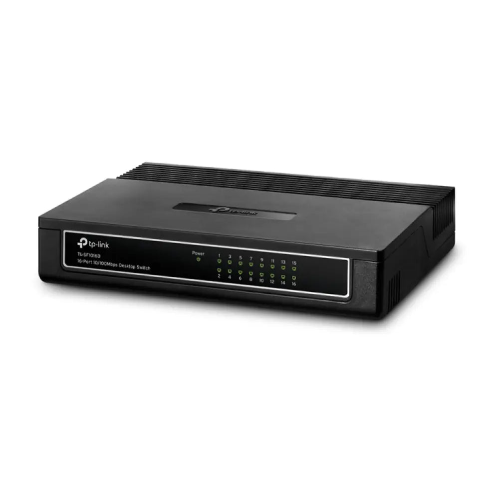 TP-Link TL-SF1016D No administrado Fast Ethernet (10/100) Negro - detalle