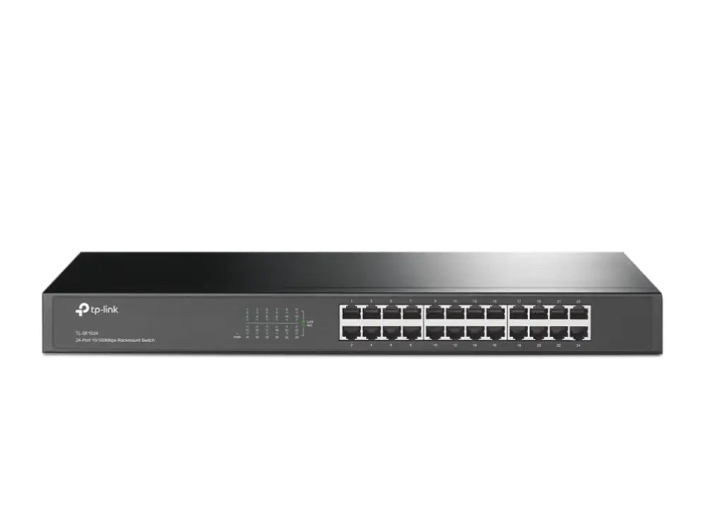 TP-Link TL-SF1024 No administrado Fast Ethernet (10/100) 1U Gris - detalle