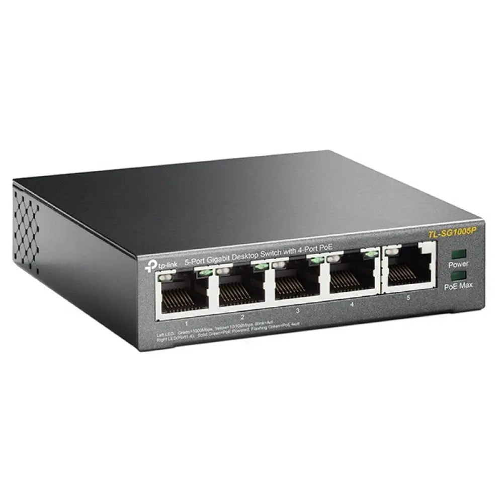 TP-LINK TL-SG1005P Switch 5xGB 4xPoE - detalle