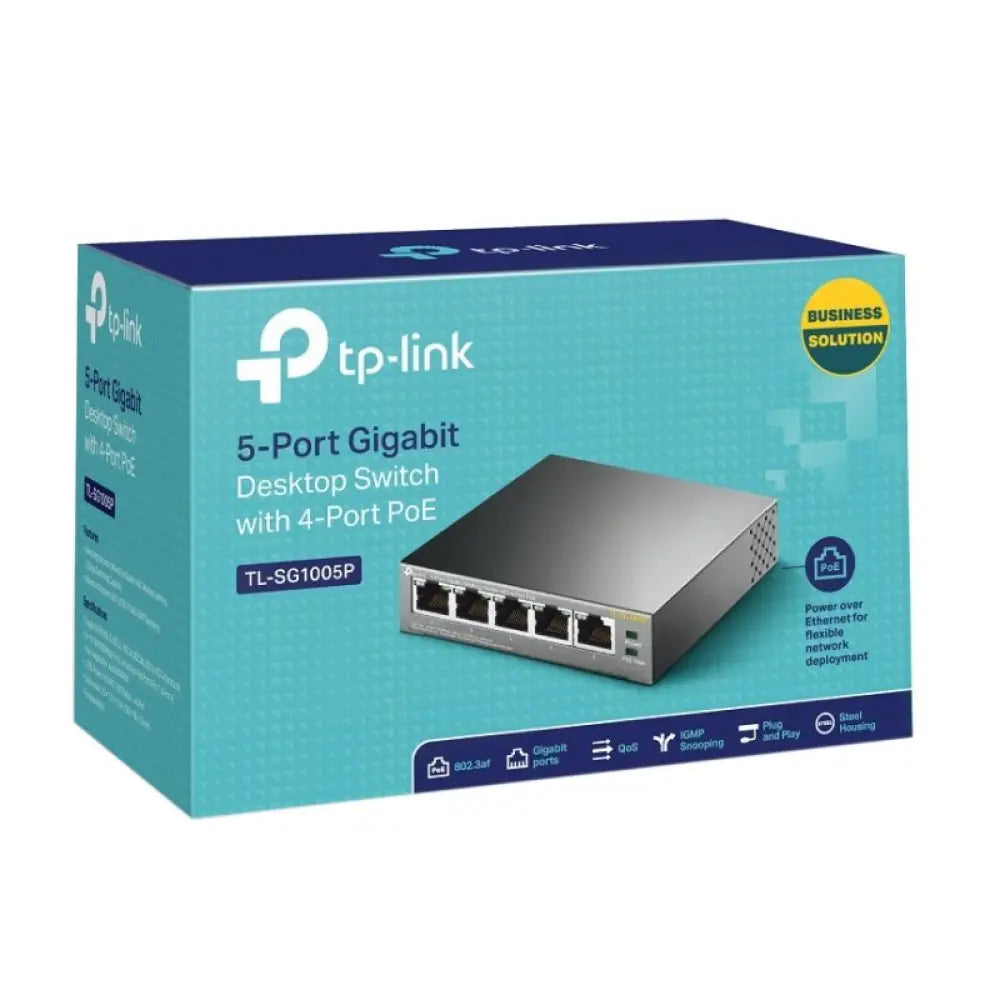 TP-LINK TL-SG1005P Switch 5xGB 4xPoE - detalle
