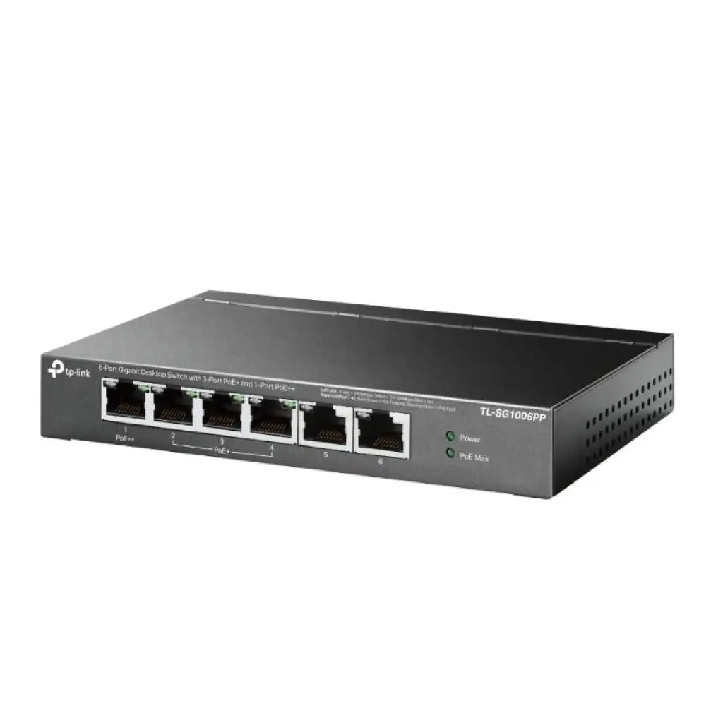 TP-Link TL-SG1006PP Switch 6xGB (3xPoE+ 1xPoE++) - detalle