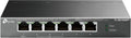 Interruptor no administrado TP-Link TL-SG1006PP con puertos Gigabit Ethernet y soporte PoE en color gris.