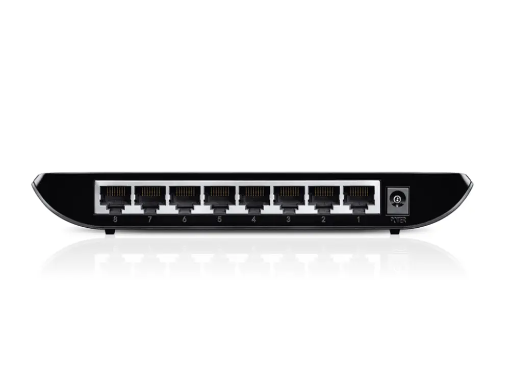 TP-Link TL-SG1008D No administrado Gigabit Ethernet (10/100/1000) Negro - detalle