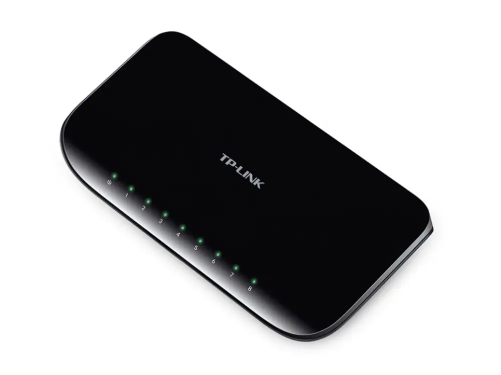 TP-Link TL-SG1008D No administrado Gigabit Ethernet (10/100/1000) Negro - detalle