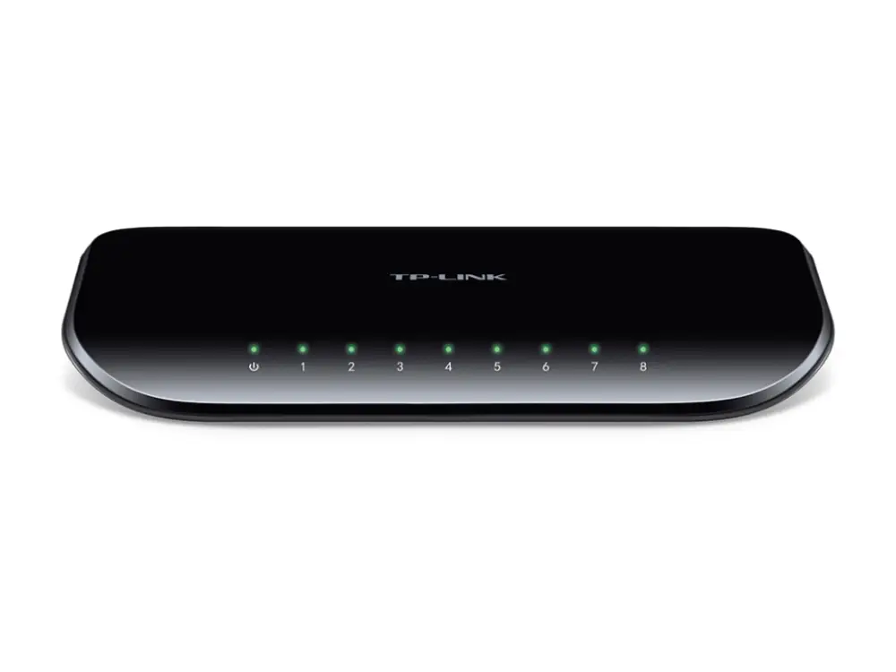 TP-Link TL-SG1008D No administrado Gigabit Ethernet (10/100/1000) Negro - detalle