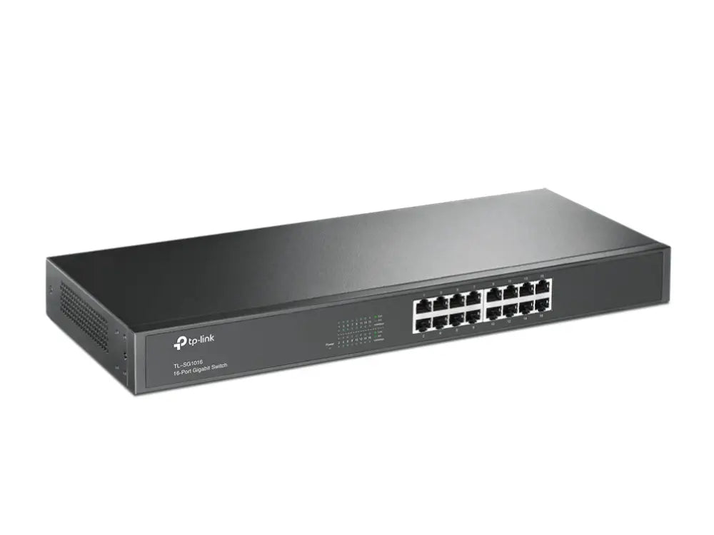 TP-Link TL-SG1016 No administrado Gigabit Ethernet (10/100/1000) 1U Negro - detalle
