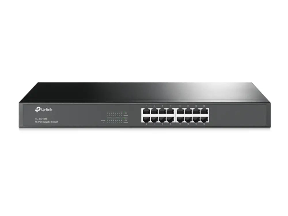 TP-Link TL-SG1016 No administrado Gigabit Ethernet (10/100/1000) 1U Negro - detalle