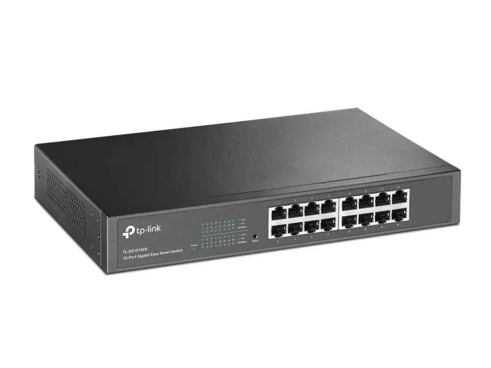 TP-Link TL-SG1016DE Gestionado L2 Gigabit Ethernet (10/100/1000) 1U Negro - detalle