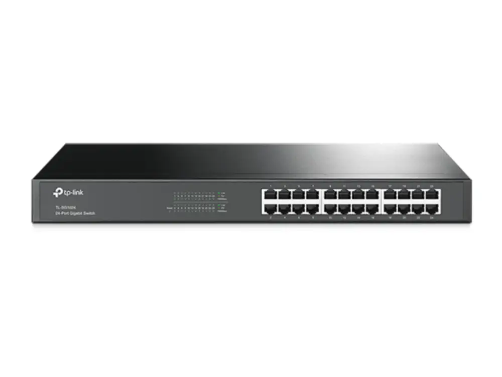 TP-Link TL-SG1024 No administrado Gigabit Ethernet (10/100/1000) 1U Negro - detalle