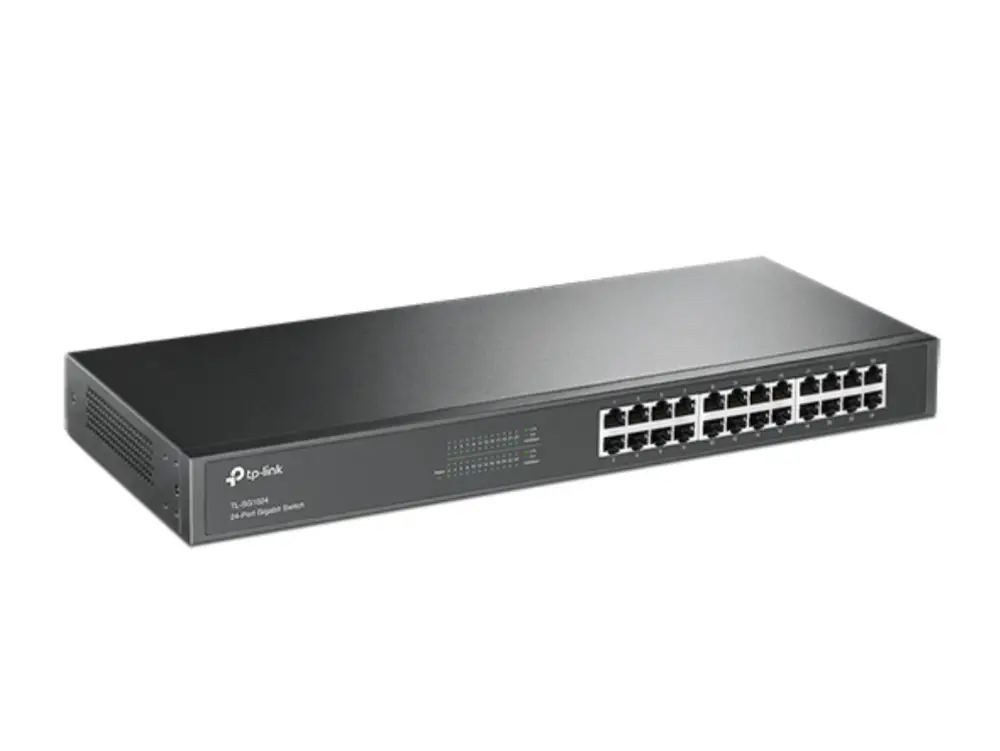 TP-Link TL-SG1024 No administrado Gigabit Ethernet (10/100/1000) 1U Negro - detalle