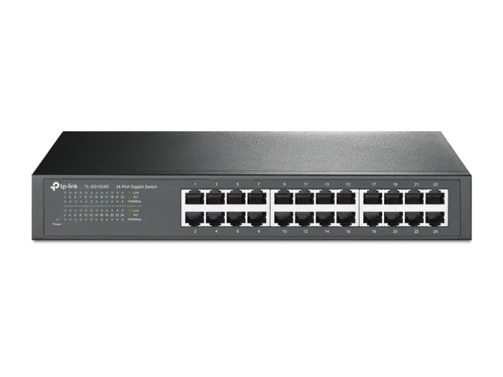 TP-Link TL-SG1024D No administrado Gigabit Ethernet (10/100/1000) Gris - detalle