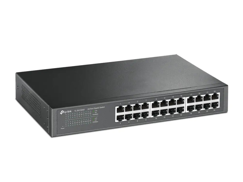 TP-Link TL-SG1024D No administrado Gigabit Ethernet (10/100/1000) Gris - detalle
