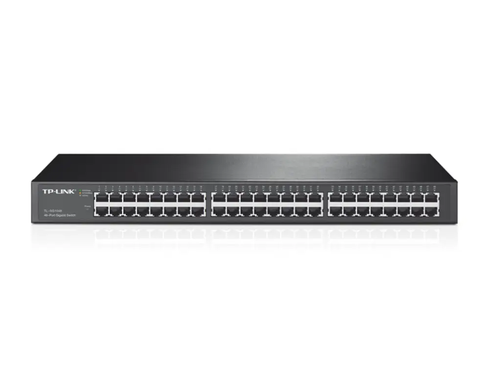 TP-Link TL-SG1048 No administrado Gigabit Ethernet (10/100/1000) 1U Negro - detalle