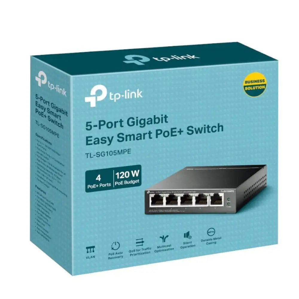 TP-Link TL-SG105MPE Switch 5xGbE (4PoE+) Metal - detalle