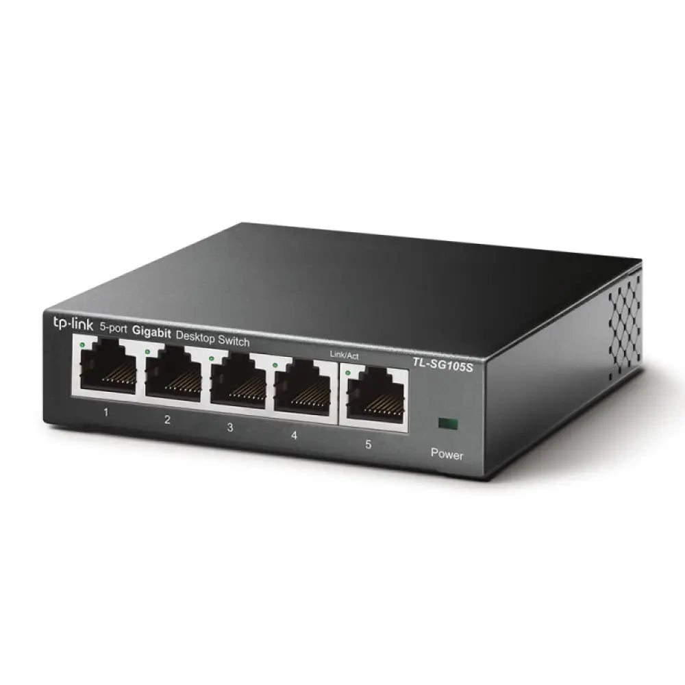 TP-Link TL-SG105S No administrado Gigabit Ethernet (10/100/1000) Negro - detalle