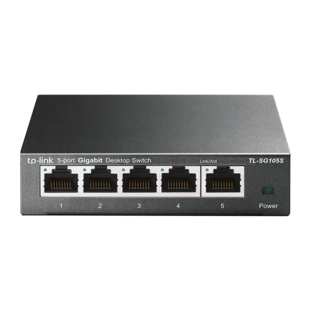 TP-Link TL-SG105S No administrado Gigabit Ethernet (10/100/1000) Negro - detalle
