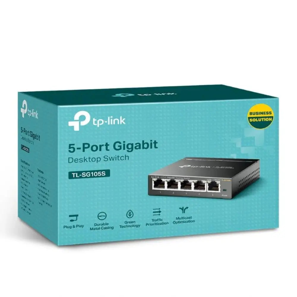 TP-Link TL-SG105S Switch 5xGB RJ45 Metal - detalle