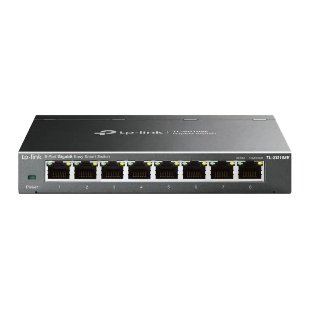 TP-Link TL-SG108E Gestionado L2 Gigabit Ethernet (10/100/1000) Negro - detalle