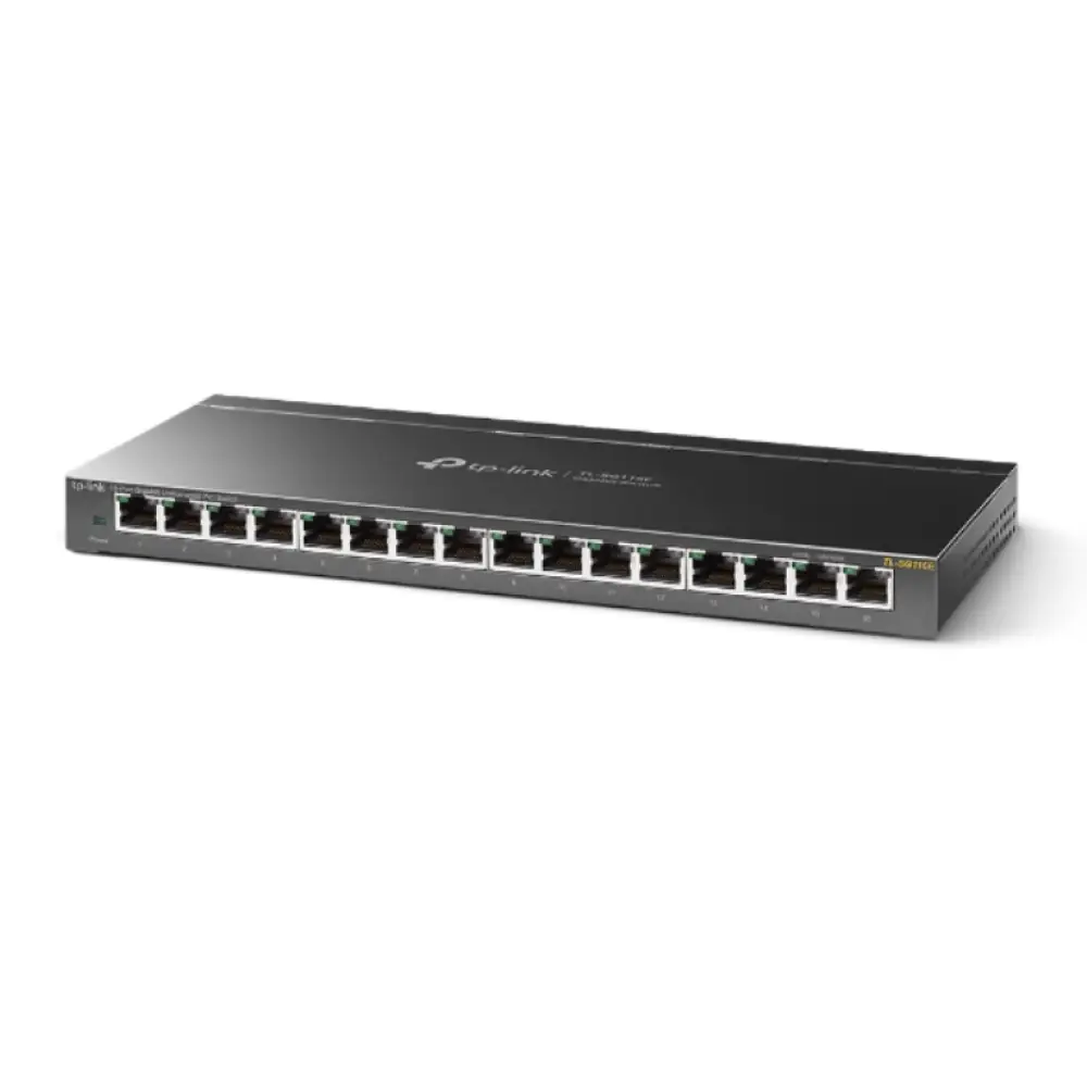 TP-Link TL-SG116E No administrado L2 Gigabit Ethernet (10/100/1000) Negro - detalle